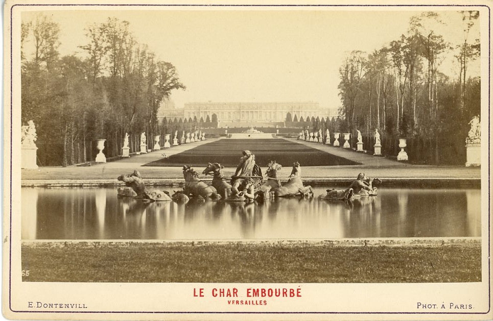 A Look Through a Stereoscope from 1889 | World's Fair Innovations, Photo of "Apollo On His Chariot" from the Gardens of Versailles in Paris, France