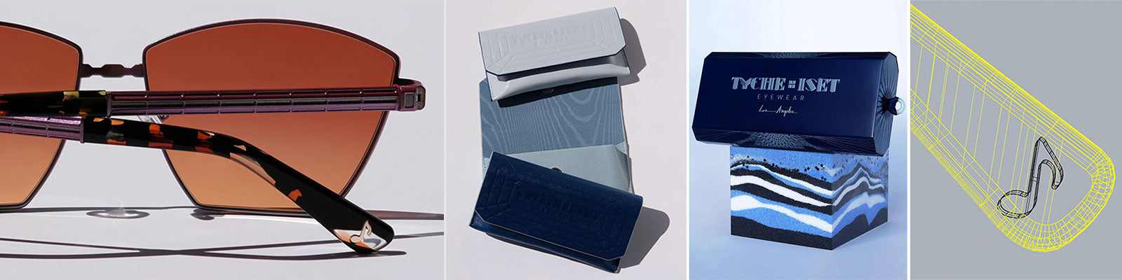 Luxury Designer Eyewear, TYCHE & ISET sunglasses, celebrity style, eco-friendly design, los angeles, woman-owned business, entrepreneur, independent eyewear, made in japan, mythology, art deco, art history, film