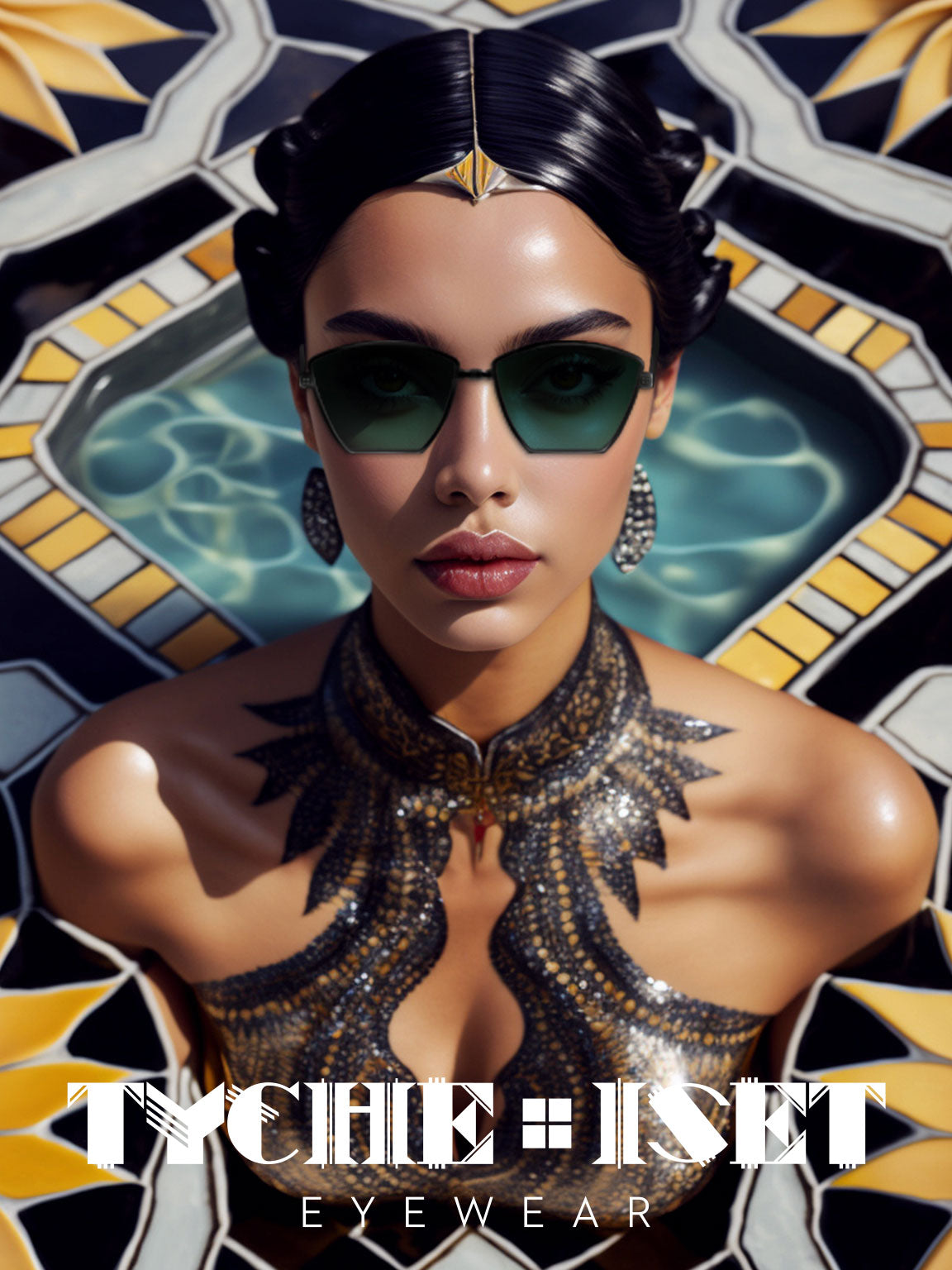 Lightweight titanium glasses, strong titanium sunglasses, sunglasses & optical, luxury eyewear, mazzucchelli italian acetate, made in japan, mythology, eyewear designer, woman owned small business, summer accessories, chic style, celebrity style, aviator glasses, d-frame eyewear, cat eye sunglasses, art deco, geometric art, black glasses