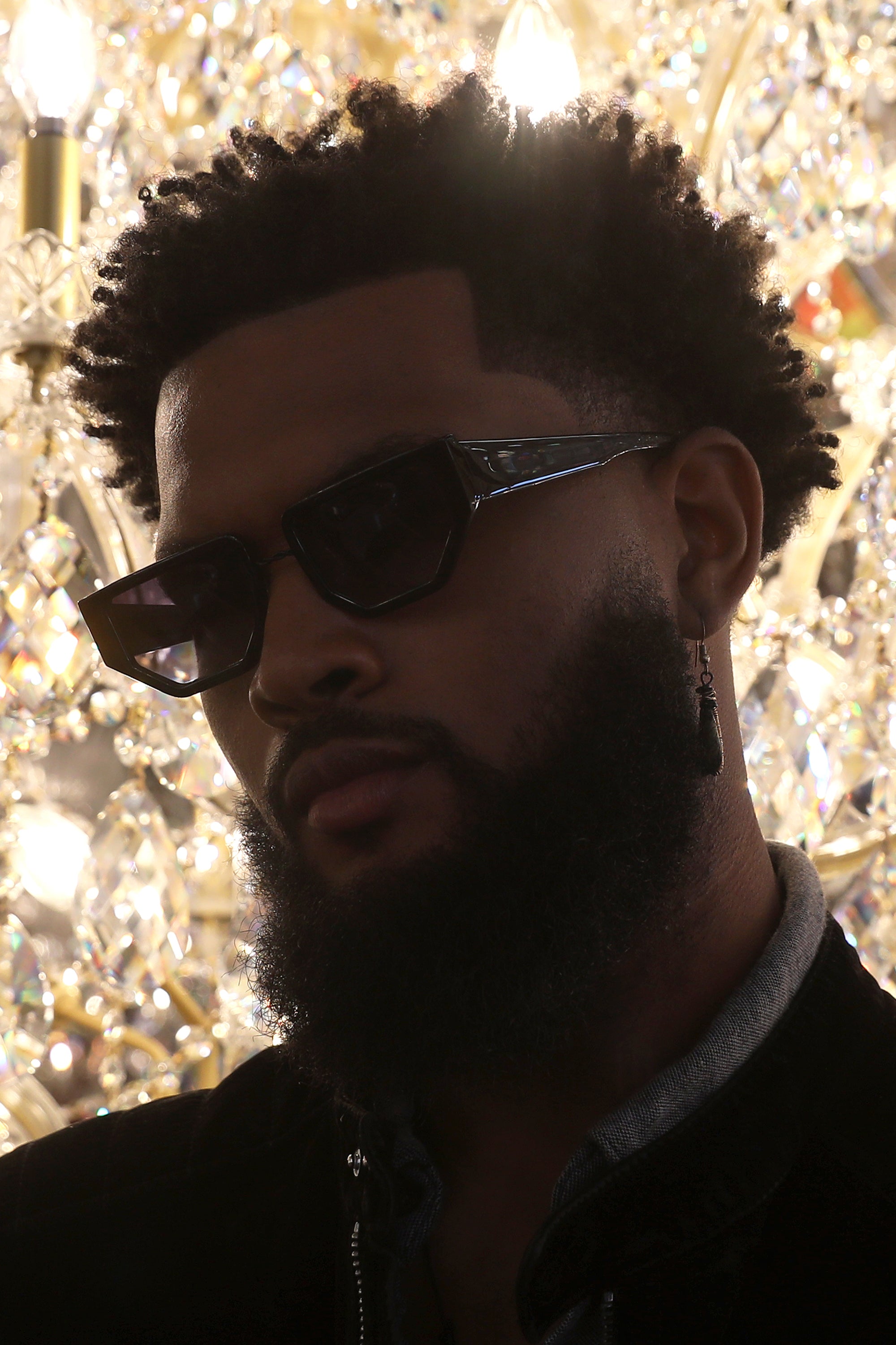 D-Frame eyewear, square frame sunglasses, BLACK FUTURISTIC MODERN UNISEX SUNGLASSES, MATTE BLACK METAL DETAILS. DARK BLUE LENS. ART DECO DESIGN, LIMITED EDITION. DESIGNER EYEWEAR, LUXURY SUNGLASSES. CELEBRITY SUNGLASSES. FEMALE ENTREPRENEUR. Sunglasses for Women, Sunglasses for Men, Unisex Sunglasses, mens sunglasses, womens sunglasses, glasses