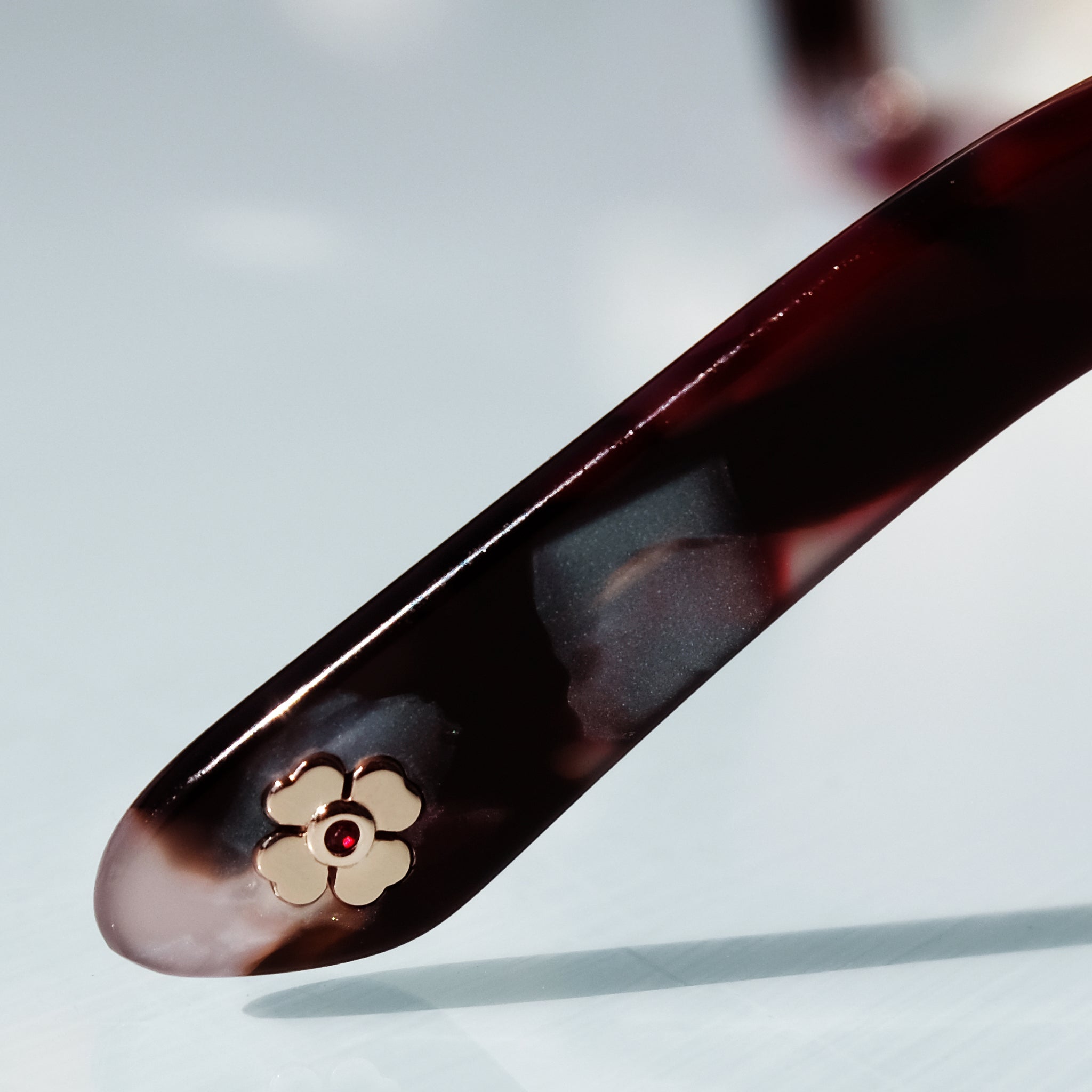 RED MAROON OVERSIZED SQUARE UNISEX SUNGLASSES, GOLD METAL DETAILS. BROWN GRADIENT LENS. ART DECO DESIGN, LIMITED EDITION. DESIGNER EYEWEAR, LUXURY SUNGLASSES. CELEBRITY SUNGLASSES. FEMALE ENTREPRENEUR.