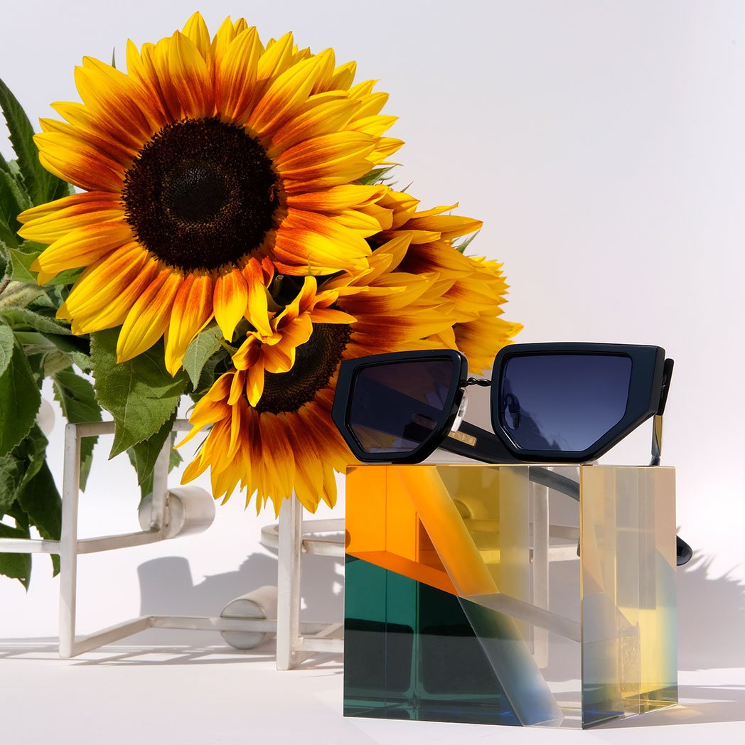 D-Frame eyewear, square frame sunglasses, BLACK FUTURISTIC MODERN UNISEX SUNGLASSES, MATTE BLACK METAL DETAILS. DARK BLUE LENS. ART DECO DESIGN, LIMITED EDITION. DESIGNER EYEWEAR, LUXURY SUNGLASSES. CELEBRITY SUNGLASSES. FEMALE ENTREPRENEUR. Sunglasses for Women, Sunglasses for Men, Unisex Sunglasses, mens sunglasses, womens sunglasses, glasses