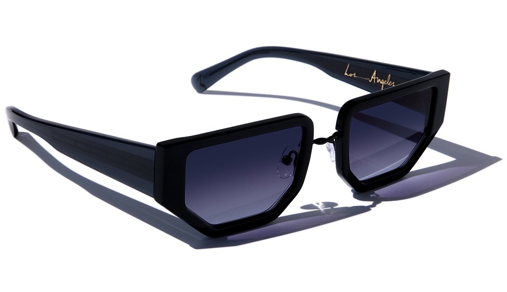 D-Frame eyewear, square frame sunglasses, BLACK FUTURISTIC MODERN UNISEX SUNGLASSES, MATTE BLACK METAL DETAILS. DARK BLUE LENS. ART DECO DESIGN, LIMITED EDITION. DESIGNER EYEWEAR, LUXURY SUNGLASSES. CELEBRITY SUNGLASSES. FEMALE ENTREPRENEUR. Sunglasses for Women, Sunglasses for Men, Unisex Sunglasses, mens sunglasses, womens sunglasses, glasses 